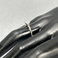14K White Gold Diamond Lady's Solitaire Ring; Size 8