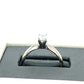 14K White Gold Diamond Lady's Solitaire Ring; Size 8