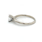 14K White Gold Diamond Lady's Solitaire Ring; Size 8