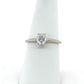 14K White Gold Diamond Lady's Solitaire Ring; Size 8