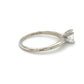 14K White Gold Diamond Lady's Solitaire Ring; Size 8