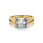 18K Yellow Gold Diamond Lady's Fashion Ring; Size 6.5