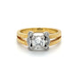 18K Yellow Gold Diamond Lady's Fashion Ring; Size 6.5