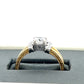 18K Yellow Gold Diamond Lady's Fashion Ring; Size 6.5