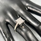 10K White Gold Diamond Lady's Fashion Ring; Size 7