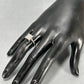 10K White Gold Diamond Lady's Fashion Ring; Size 7