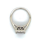 10K White Gold Diamond Lady's Fashion Ring; Size 7
