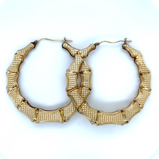 10K Yellow Gold Hoop Earrings