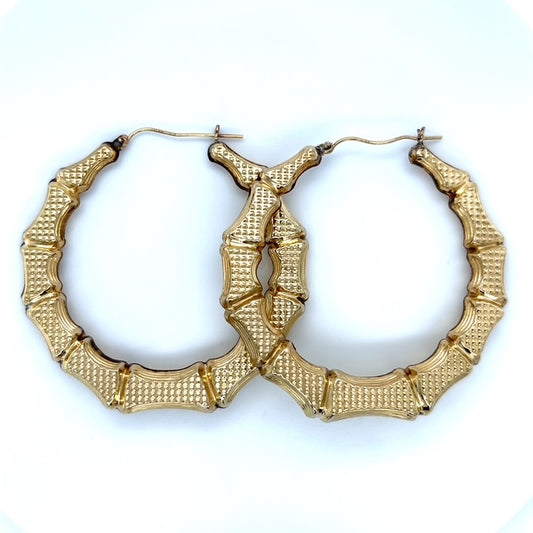 10K Yellow Gold Hoop Earrings