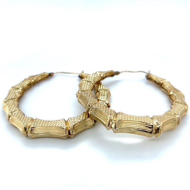 10K Yellow Gold Hoop Earrings