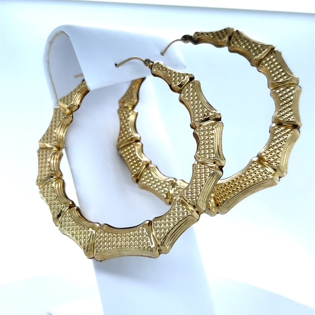 10K Yellow Gold Hoop Earrings