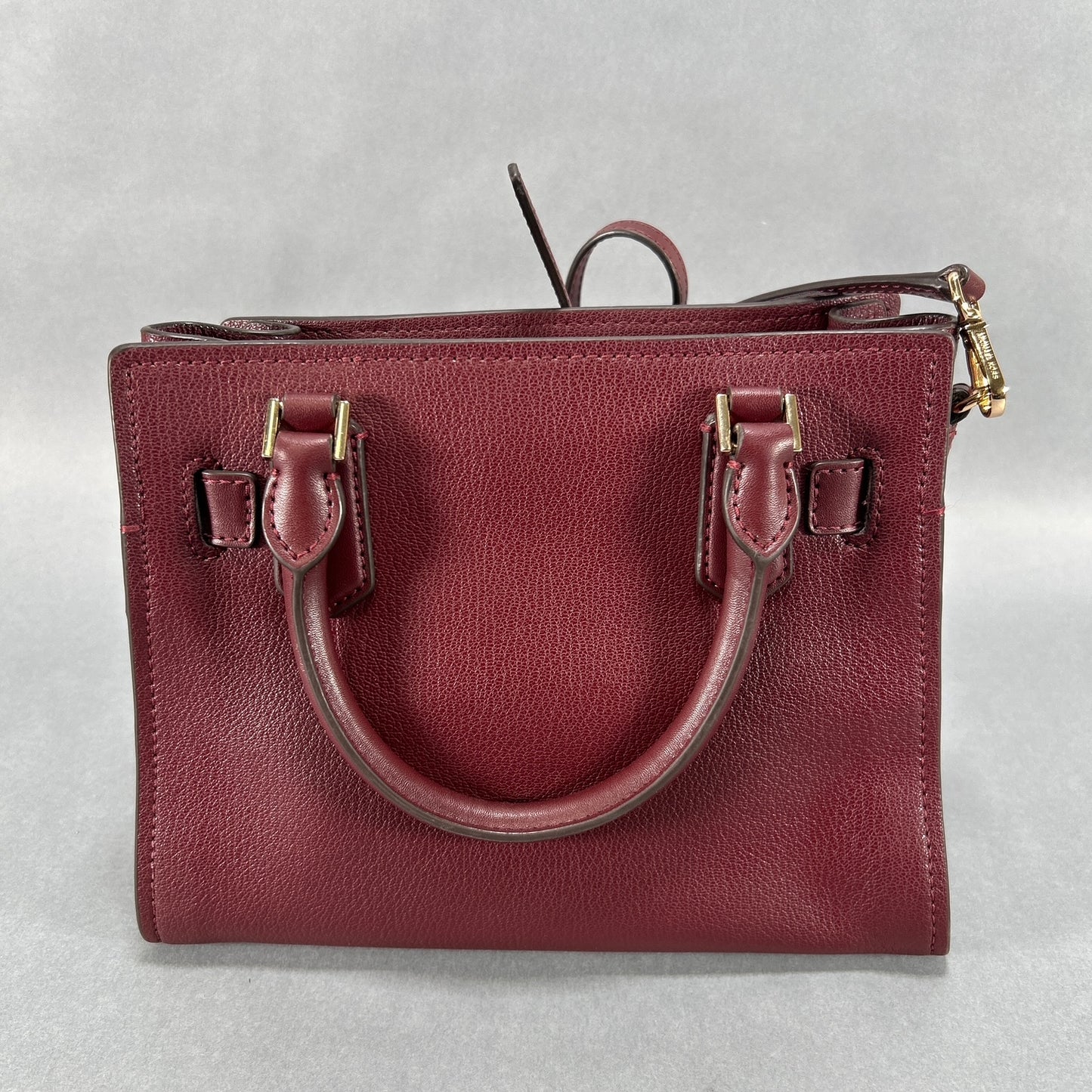 Michael Kors Hamilton Satchel Bag - Maroon
