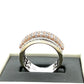 10K White Gold Diamond Lady's Fashion Ring; Size 10