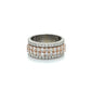 10K White Gold Diamond Lady's Fashion Ring; Size 10