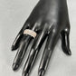 10K White Gold Diamond Lady's Fashion Ring; Size 10