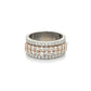 10K White Gold Diamond Lady's Fashion Ring; Size 10