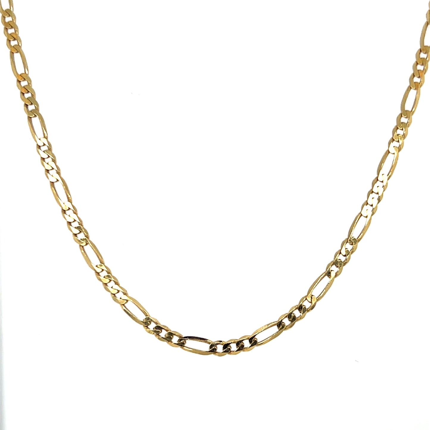 10K Yellow Gold 20" Figaro Chain; 4.6g