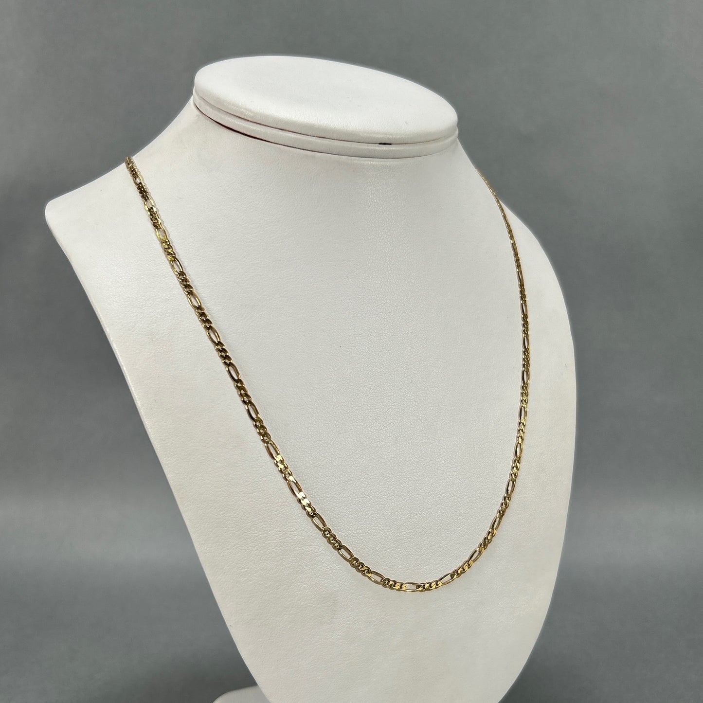 10K Yellow Gold 20" Figaro Chain; 4.6g