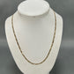 10K Yellow Gold 20" Figaro Chain; 4.6g