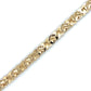 10K Yellow Gold 7" Hearts Bracelet