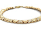 10K Yellow Gold 7" Hearts Bracelet