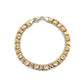 10K Yellow Gold 7" Hearts Bracelet