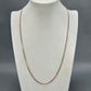 10K Rose Gold 24" Chain; 4.5g