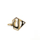 14K Yellow Gold Superman "S" Pendant