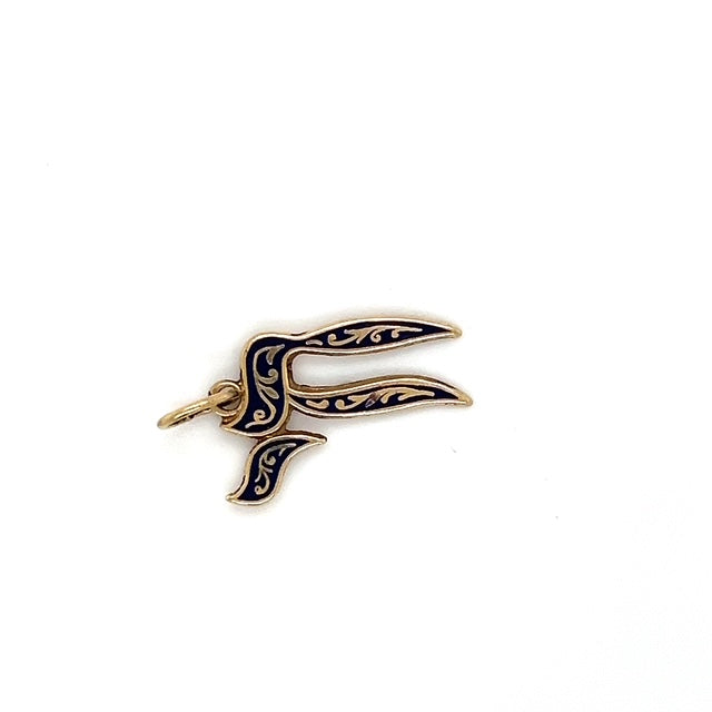 14K Yellow Gold Pendant; 1.3g