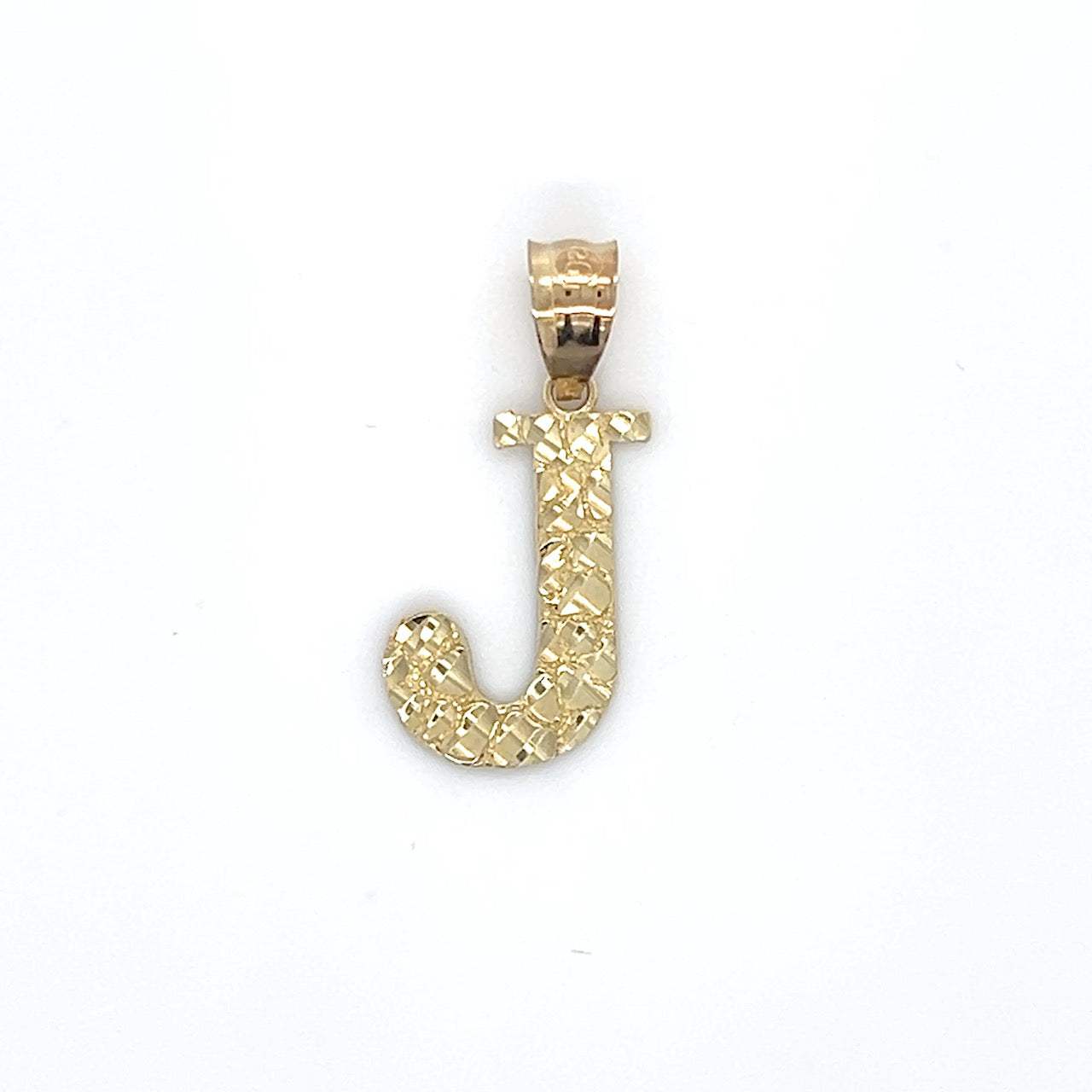 10K Yellow Gold "J" Pendant; 0.6g