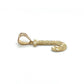10K Yellow Gold "J" Pendant; 0.6g