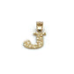 10K Yellow Gold "J" Pendant; 0.6g