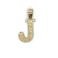 10K Yellow Gold "J" Pendant; 0.6g