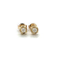 10K Yellow Gold Diamond Stud Earrings; 0.15 CTW; 1.3g