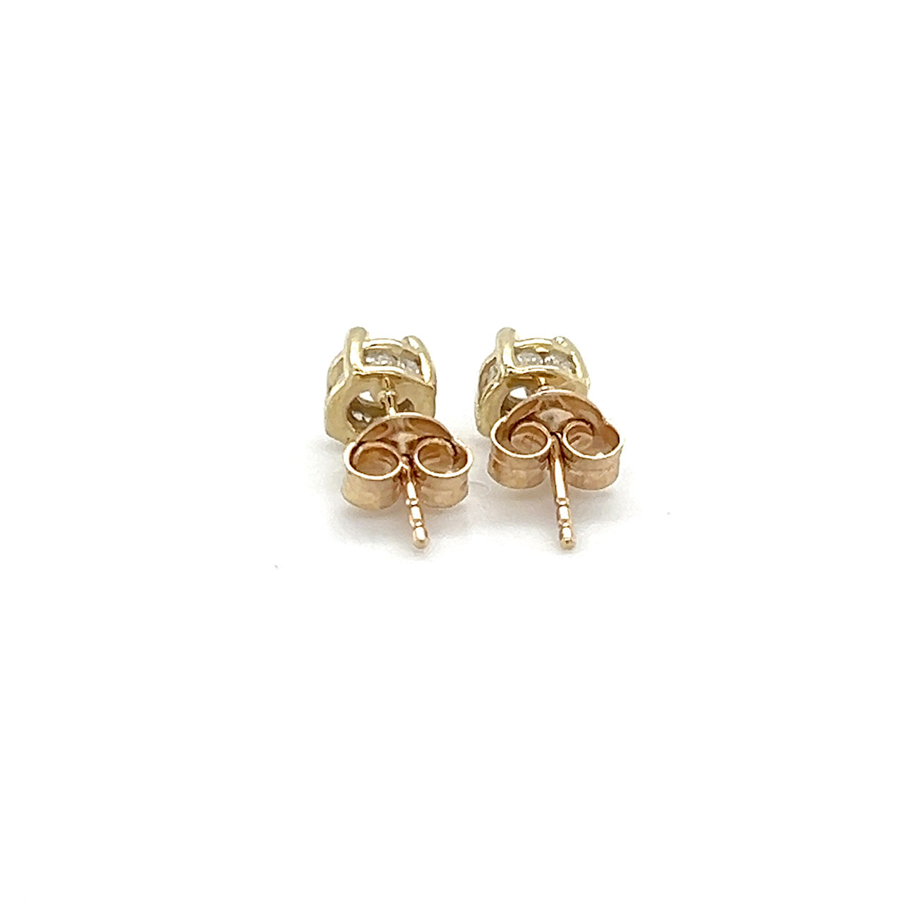 10K Yellow Gold Diamond Stud Earrings; 0.15 CTW; 1.3g