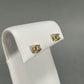 10K Yellow Gold Diamond Stud Earrings; 0.15 CTW; 1.3g