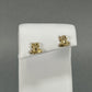 14K Yellow Gold Frog Stud Earrings; 0.9g