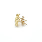 14K Yellow Gold Frog Stud Earrings; 0.9g