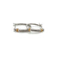 10K Two-Tone Gold Diamond Earrings; 0.12CTW; 2g