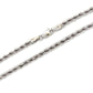 10K White Gold 22.5" Rope Chain