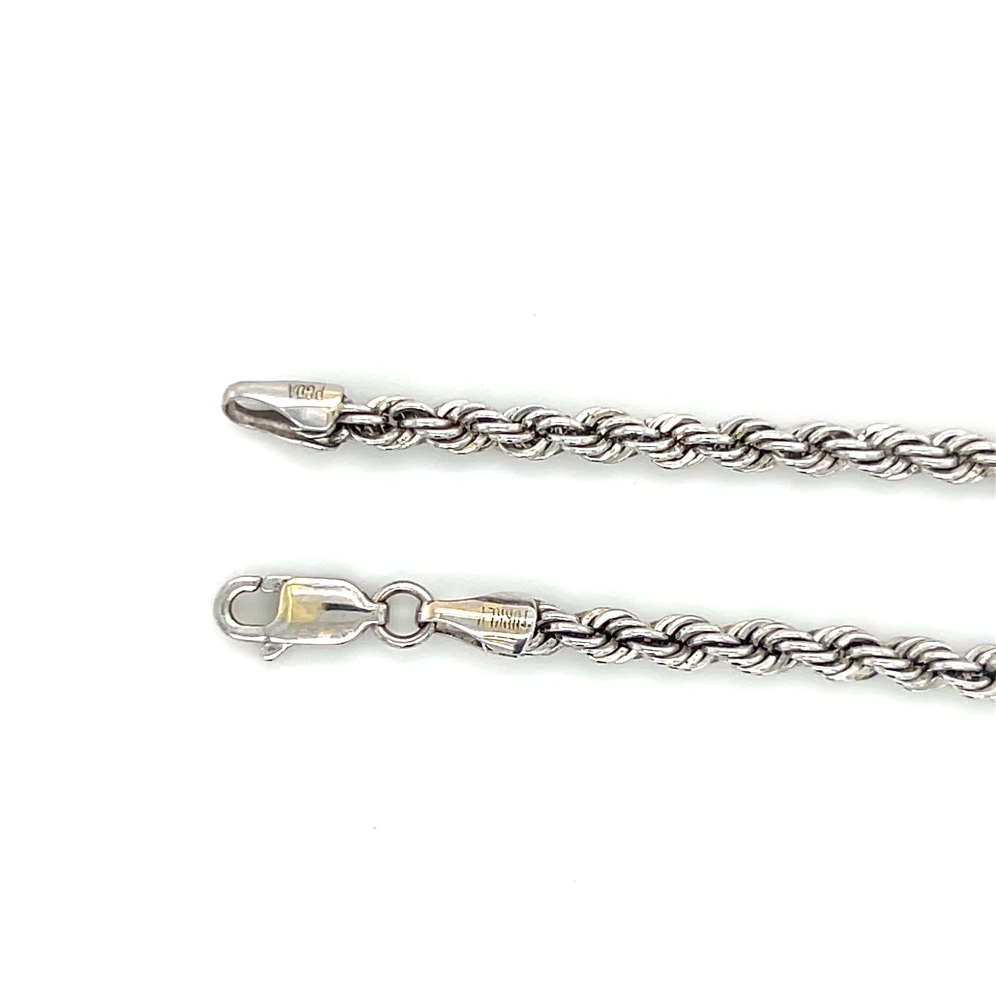 10K White Gold 22.5" Rope Chain