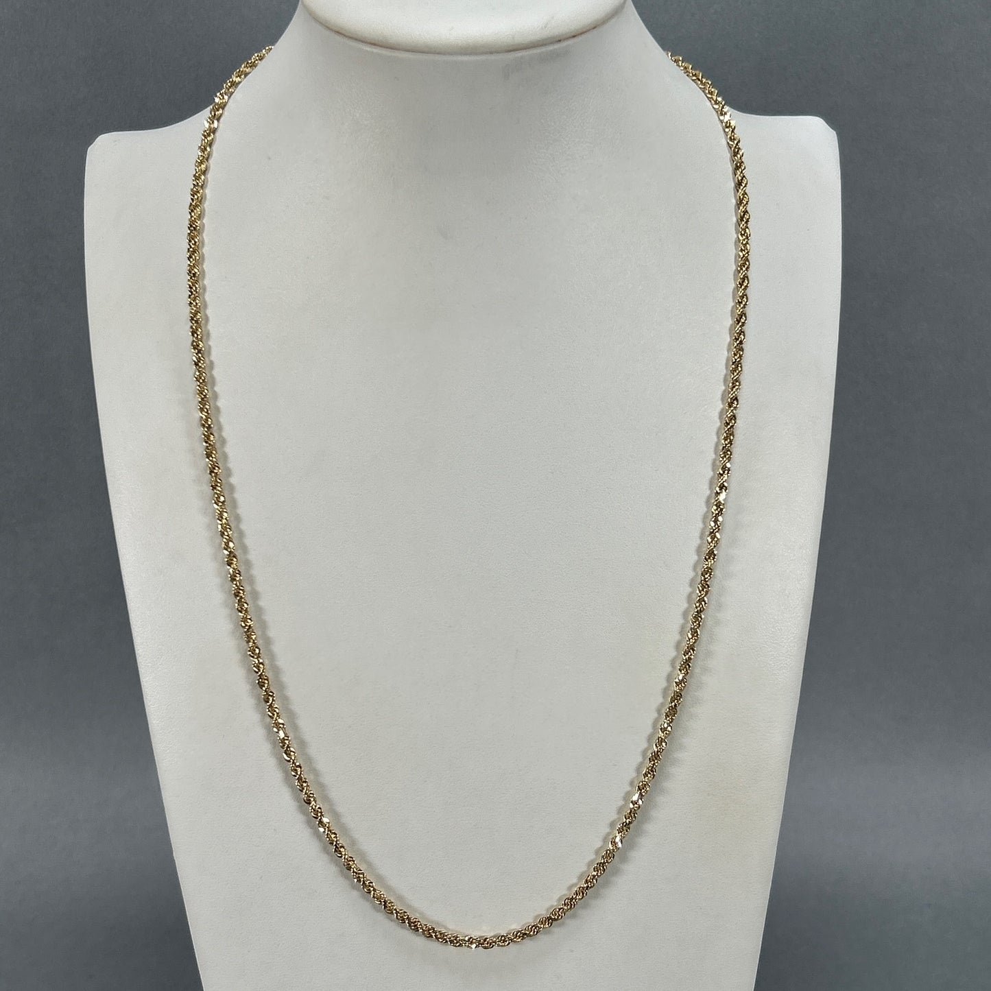 10K Yellow Gold 24" Rope Chain