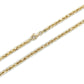 10K Yellow Gold 24" Rope Chain