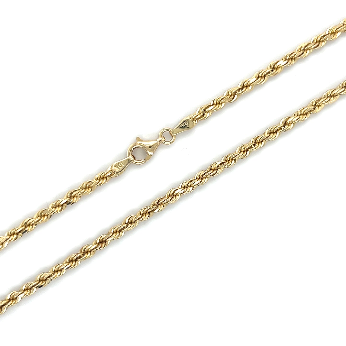 10K Yellow Gold 24" Rope Chain