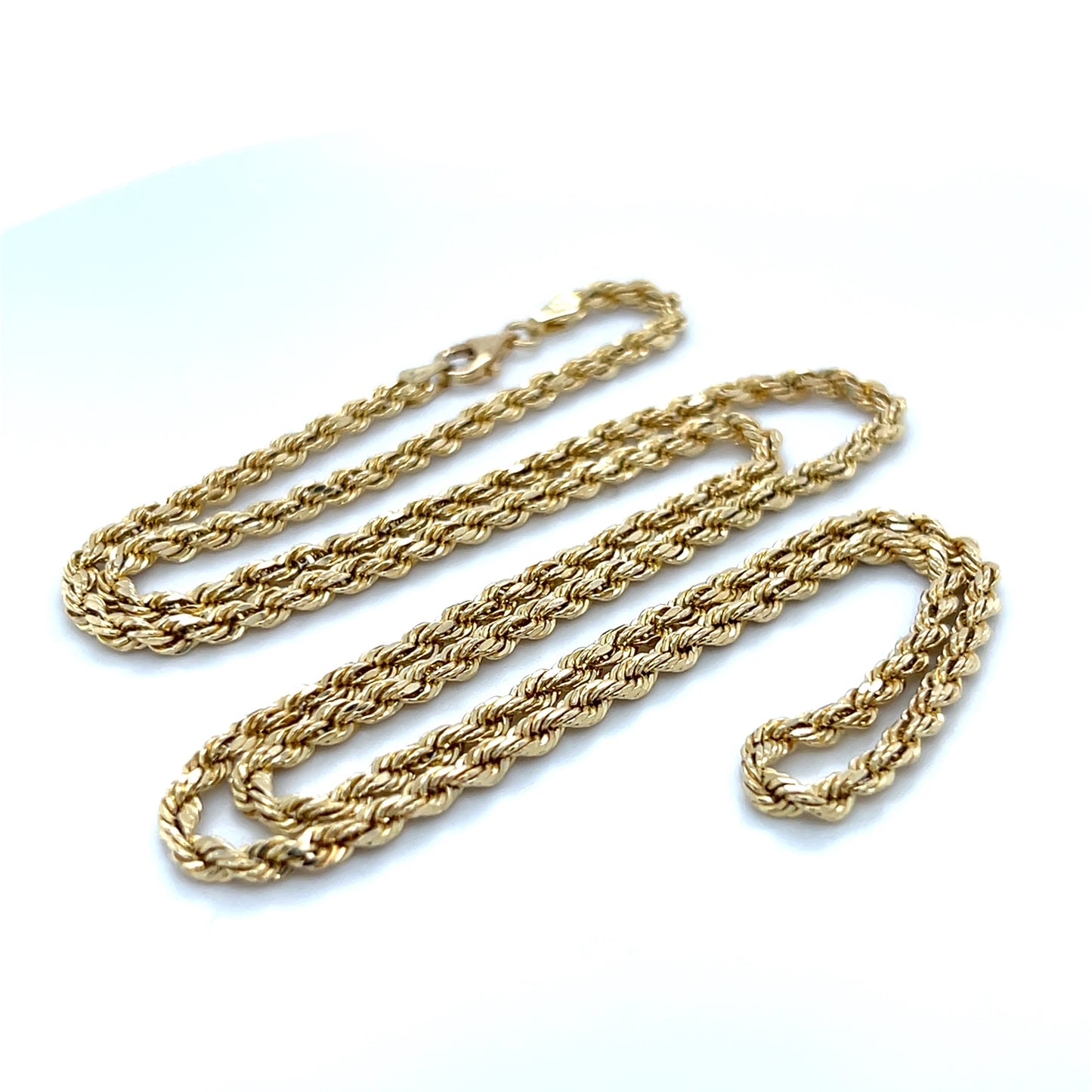 10K Yellow Gold 24" Rope Chain