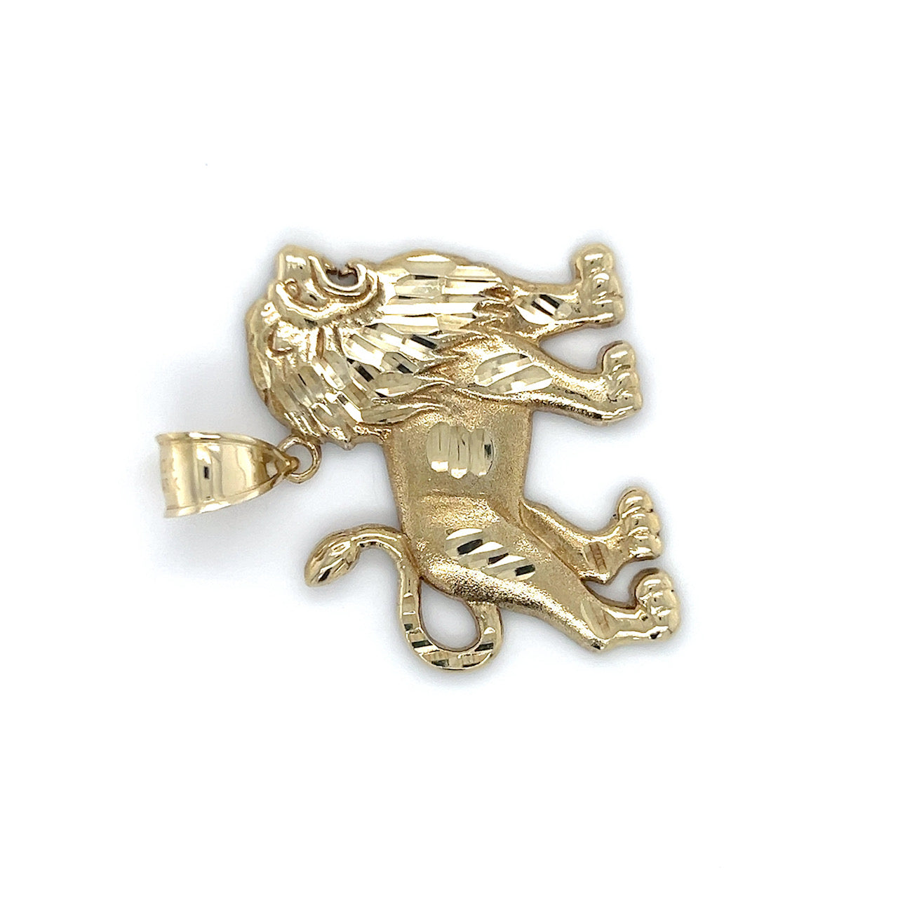 10K Yellow Gold Lion Pendant