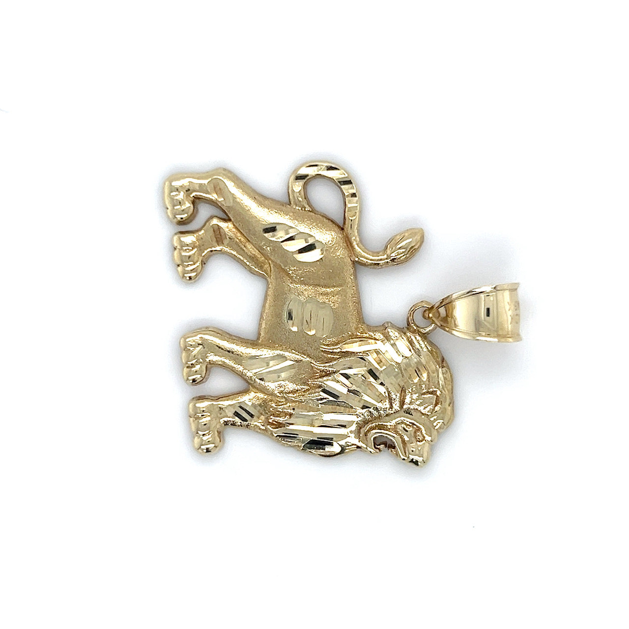 10K Yellow Gold Lion Pendant