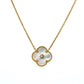21K Yellow Gold 17.5" Flower Chain Necklace