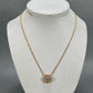 21K Yellow Gold 17.5" Flower Chain Necklace