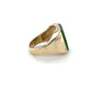 10K Yellow Gold Jade Gentleman's Ring; Size 10